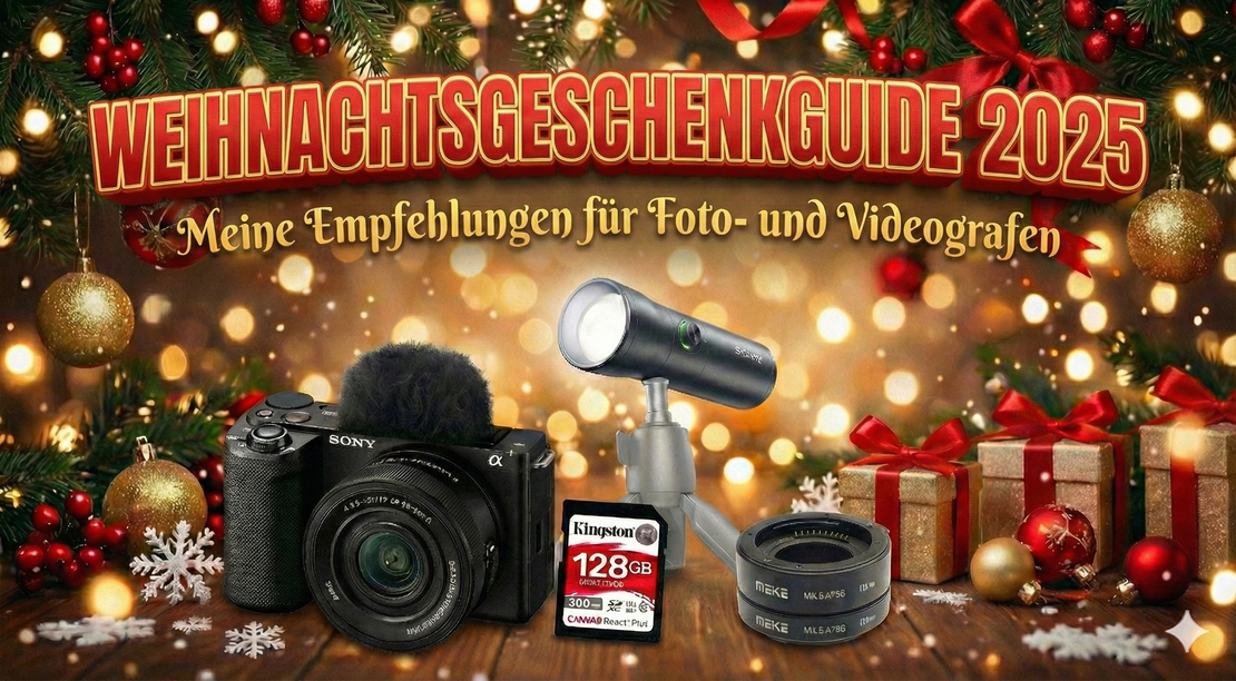 Weihnachtsgeschenke für Fotografen 2025 – Kameras, Objektive & Equipment